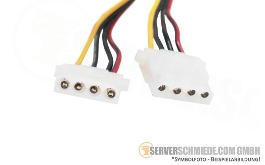 Supermicro 70 / 65cm Power Kabel cable 1x 8-pin gerade to 2x IDE 4-pin gerade