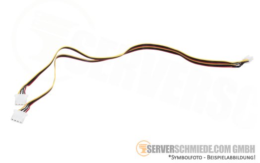 Supermicro 70 / 65cm Power Kabel cable 1x 8-pin gerade to 2x IDE 4-pin gerade