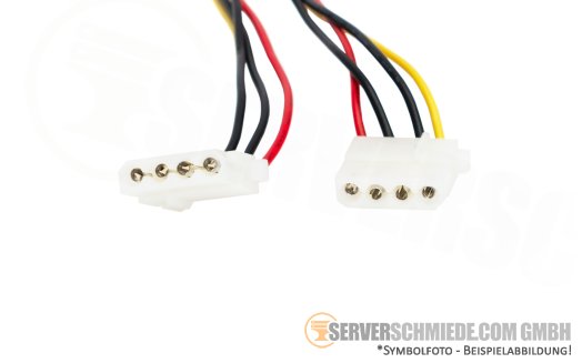 Supermicro 70 / 65cm Power Kabel cable 1x 8-pin gerade to 2x IDE 4-pin winkel