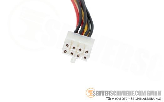 Supermicro 70 / 65cm Power Kabel cable 1x 8-pin gerade to 2x IDE 4-pin winkel