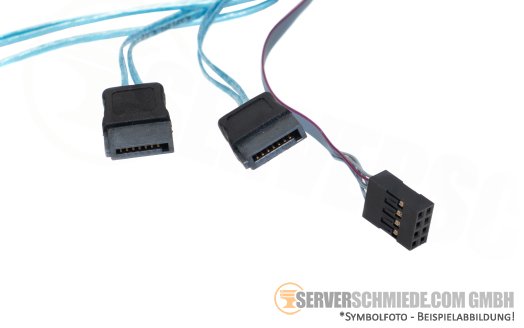 Supermicro 75-90cm SATA Kabel cable 1x SFF-8654 8i to 1x SFF-8654 4i + 4x SATA + 1x 8.pin CBL-SAST-1291-100