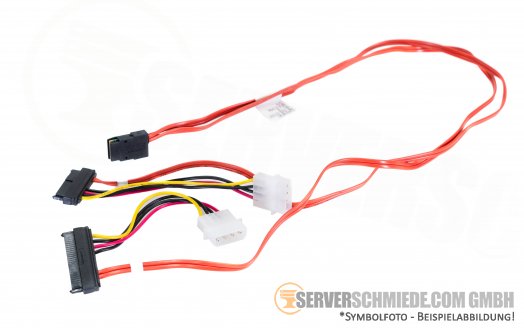 Supermicro 75cm  SAS SATA Kabel  1x SFF-8087 2x SATA 2x IDE Strom Stecker 4pin CBL-0309L-S2-CI025