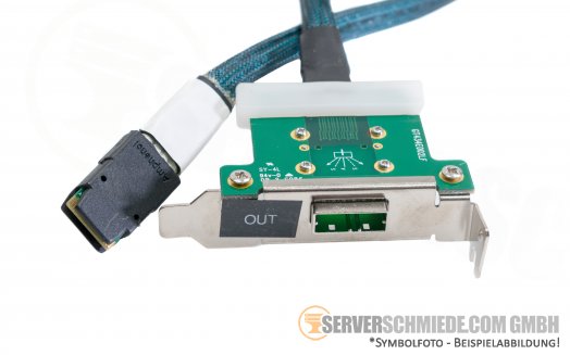 Supermicro 80cm Internal to External SAS Single Port  Cable 1x SFF-8087 1x SFF-8088 CBL-0351L-LP