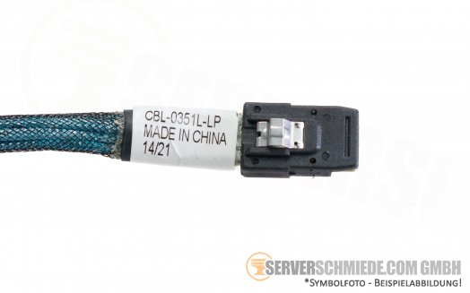 Supermicro 80cm Internal to External SAS Single Port  Cable 1x SFF-8087 1x SFF-8088 CBL-0351L-LP