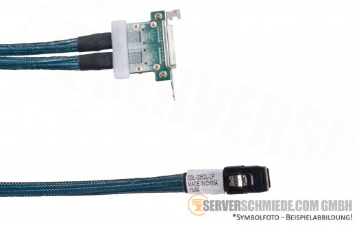 Supermicro Internal to External SAS 2 Port 80cm Cable 2x SFF-8087 2x SFF-8088 CBL-0352L-LP
