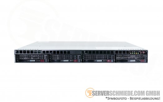 SuperMicro 813MTQ X10SLH-F Intel Core i3-4330 2x 3,50GHz 8GB 4x LFF 3,5" Firewall Server 4x 1GbE LAN 19" 1U 50cm tief