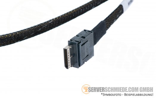Supermicro 85cm OCuLink Kabel cable SATA SAS NVMe 2x SFF-8611 gerade CBL-SAST-0820