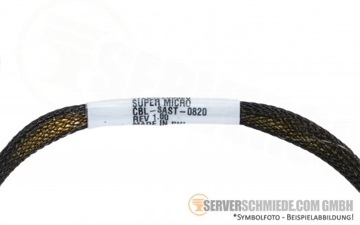 Supermicro 85cm OCuLink Kabel cable SATA SAS NVMe 2x SFF-8611 gerade CBL-SAST-0820