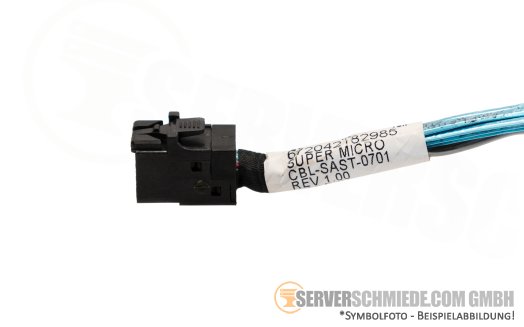 Supermicro 85cm SAS Kabel 1x SFF-8087 winkel to 1x SFF-8643 gerade CBL-SAST-0701