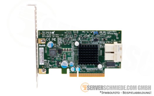 Supermicro Add-on Card Dual-Port NVMe Internal Host Bus Adapter 2x SFF-8643 AOC-SLG3-2E4
