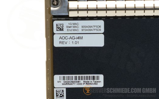 Supermicro AOC-AG-i4M Intel i350 4x 1 Gb RJ-45 AIOM Controller Ethernet Netzwerk