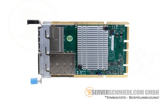 Supermicro AOC-ATG-i2T2SM 2x 10Gb SFP+ and 2x 10 Gb RJ-45 AIOM Controller Ethernet Netzwerk