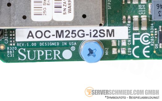 Supermicro AOC-M25G-i2sm 2x 25Gb SFP28 Network 25-Gigabit LAN SIOM Modular Controller