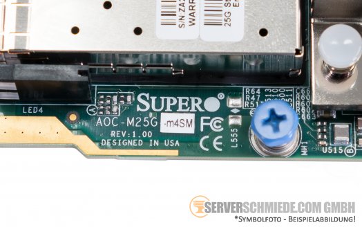Supermicro AOC-M25G-m4SM 4x 25Gb SFP28 Network 25-Gigabit LAN SIOM Modular Controller +NEW+