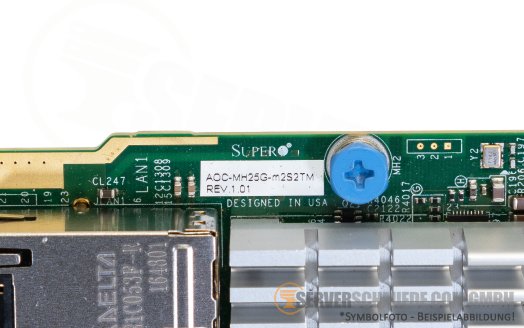 Supermicro AOC-MH25G-m2S2T 2x 25 GbE SFP28 + 2x 10 GbE RJ-45 SIOM Controller Ethernet Netzwerk