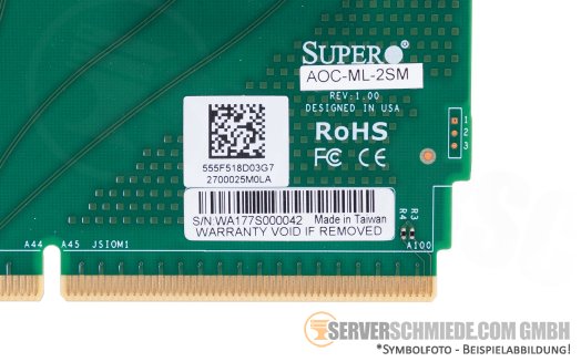 Supermicro AOC-ML-2SM 2x 10GbE SFP+ SIOM Controller Ethernet Netzwerk