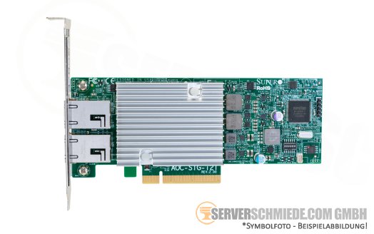 Supermicro AOC-STG-i2T Rev. 2.00 Intel X540-T2 2x 10GbE Dual Port Network 10 Gigabit LAN Ethernet PCIe x8 Controller