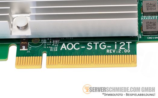 Supermicro AOC-STG-i2T Rev. 2.00 Intel X540-T2 2x 10GbE Dual Port Network 10 Gigabit LAN Ethernet PCIe x8 Controller