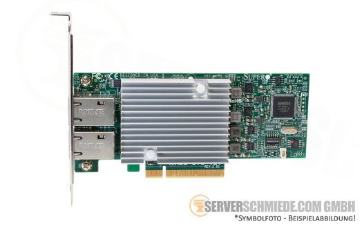 Supermicro AOC-STG-i2T Rev. 2.01 Intel X540-T2 2x 10GbE Dual Port Network 10 Gigabit LAN Ethernet PCIe x8 Controller