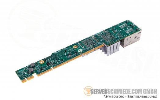 Supermicro AOC-UR-i4XT 1U Ultra Riser 4x 10GbE RJ-45 copper Intel X540 + 1x PCIe 3.0 x8 (internal)