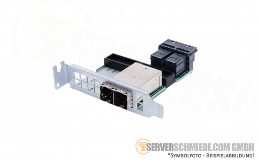 Supermicro AOM-SAS3-8I8E-LP SAS Controller 2x SFF-8643 female intern to 2x SFF-8644 female extern