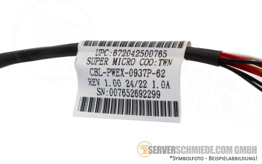Supermicro Broadcom LSI 62cm 1x 9-pin male to 1x 8-pin female Battery Batterie BBU Kabel cable CBL-PWEX-0937P-62