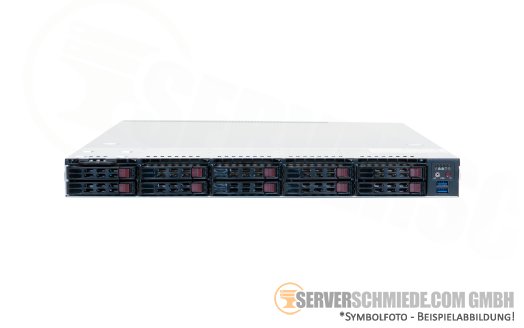 Supermicro CSE-116AC2 19" 1U 10x 2,5" SFF SAS SATA 2x NVMe X11SPW-TF Intel XEON LGA3647 Silver Gold DDR4 2x PSU vmware Hyper-V