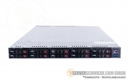 Supermicro CSE-119U X10DRU-i+ 19" 1U 10x 2,5" SFF 2x Intel XEON E5-2600 v3 v4 DDR4 ECC Raid  2x PSU vmware Server -CTO-