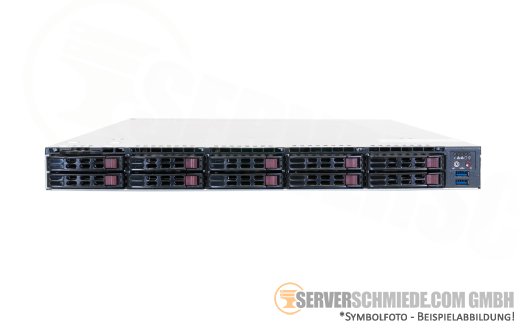 Supermicro CSE-119UTS 1028UX X10DRU-XLL 19" 1U 8x 2,5" SFF SAS 2x U.2 NVMe 2x Intel XEON E5-2600 v3 v4 DDR4 ECC Raid  2x PSU vmware Server -CTO-