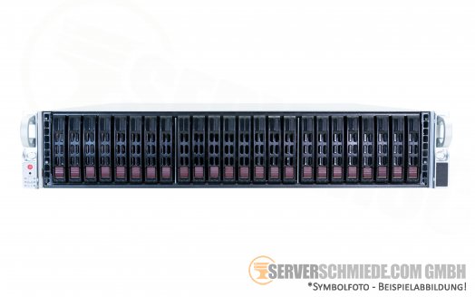 Supermicro CSE-216 X9DRE-TF+ 19" 2U 24x 2,5" SFF + 2x SFF 2x Intel XEON E5-2600 v1 v2 X540-T2 2x 10GbE Raid 2x PSU vmware Server -CTO-