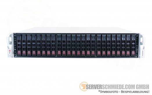 Supermicro CSE-216 X10DRI-T4+ 19" 2U 24x 2,5" SFF 2x Intel XEON E5-2600 v3 v4 DDR4 X540-T4 4x 10GbE Raid 2x PSU vmware Server -CTO-