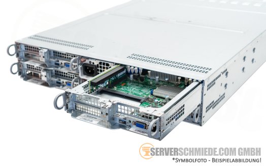 Supermicro CSE-217 4-Node Server X11DPT-PS 2x Intel XEON LGA3647 Scalable (8x CPU 96x DDR4) 24x SFF 2,5