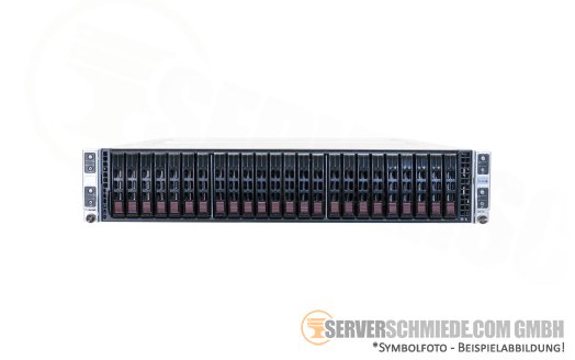 Supermicro CSE-217 4-Node Server X11DPT-PS 2x Intel XEON LGA3647 Scalable (8x CPU 96x DDR4) 24x SFF 2,5" SAS 2x PSU vmware Server -CTO-