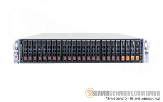 Supermicro CSE-219U 2028U X10DRU-I+ 19" 2U 24x 2,5" SFF SAS + 4x NVMe 2x Intel XEON E5-2600 v3 v4 DDR4 ECC SAS Raid 2x PSU vmware Server -CTO-