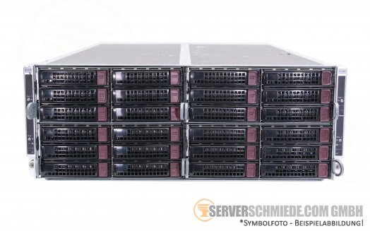 Supermicro CSE-F424AS 4-Node Server X9DRFR  2x Intel XEON E5-2600 v1 v2 (8x CPU 64x DDR3 32x 3,5" LFF HDD bay) vmware Server