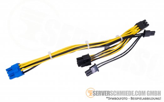 Supermicro Power Kabel cable 1x 8-Pin zu 2x 6+2-Pin (8-pin) male 20cm CBL-PWEX-1017