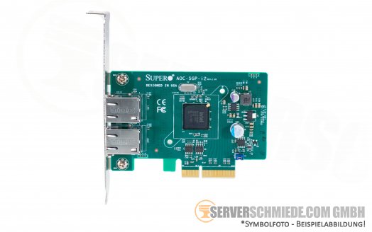 Supermicro Intel AOC-SGP-i2 2x 1GbE RJ-45 i350-T2 copper LAN Ethernet Network PCIe x4 Controller