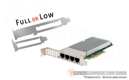 Supermicro Intel AOC-STG-i4T 4x 10GbE RJ-45 cooper Quad Port Converged Network 10 Gigabit LAN Controller PCIe x8 XL710 X557 VxLAN  NVGRE