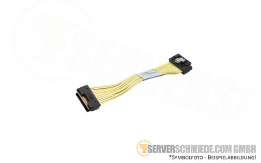 Supermicro kompatibel 10cm NVMe Riser Upgrade Kabel 1x SFF-8654 8i gerade to 1x SFF-8654 8i gerade CBL-SAST-1208LP-85 3rd party