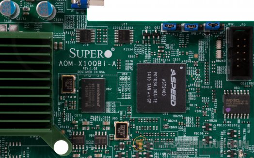 Supermicro AOM-X10QBI-A 1x VGA 2x 10Gb Ethernet Intel X540-T2 1x IPMI remote KVM Management Board for CSE-848X X10QBI
