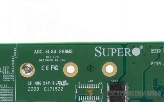 Supermicro 2x M.2 NVMe SATA PCIe x8 Raid Storage Controller AOC-SLG3-2H8M2 +NEW+