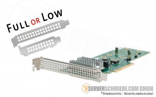 Supermicro NVMe 2x M.2 PCIe x8 Raid Storage Controller AOC-SLG3-2H8M2 +NEW+