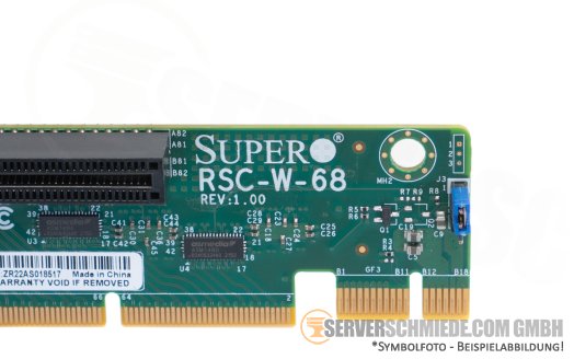Supermicro Riser Card Board 1U 1x x16 + 1x x8 PCIe 3.0 RSC-W-68