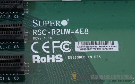 Supermicro Riser Card Board 2U 4x x8 PCIe 3.0 incl. cage CSE-829 X11 RSC-R2UW-4E8