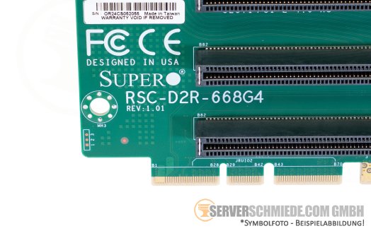 Supermicro Riser Card Board 3x x16* PCIe 4.0 CPU2 SYS-620C-TN12R RSC-D2R-668G4