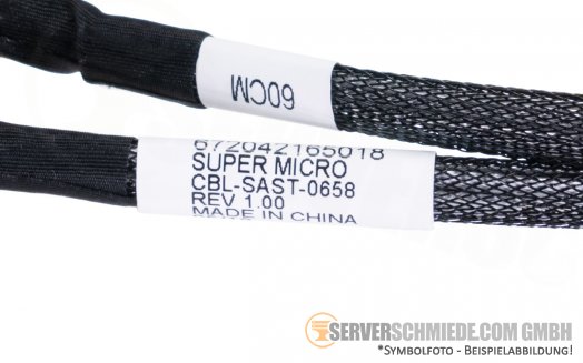 Supermicro SAS 60cm 2x SFF-8643 gerade SAS 12G CBL-SAST-0658 cable Kabel