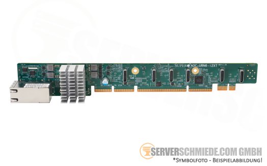 Supermicro Ultra Riser 1U 2x 10GbE RJ-45 Intel X540 6x NVMe AOC-URN6-i2XT