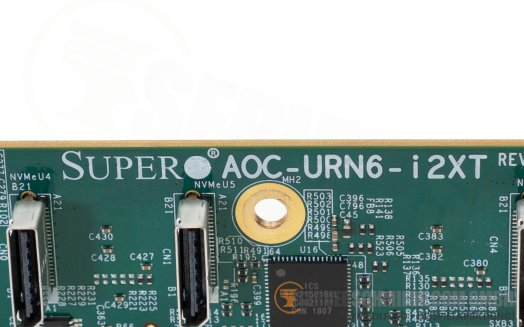 Supermicro Ultra Riser 1U 2x 10GbE RJ-45 Intel X540 6x NVMe AOC-URN6-i2XT