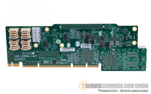 Supermicro Ultra Riser 2U 1x x8 PCIe 4x 10GbE X540 RJ-45 without cage AOC-2URN4-I4XT