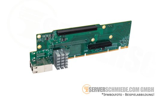 Supermicro Ultra Riser 2x x16 (1x x8 lanes) + 1x x8 (internal) PCIe 3.0 + 2x 10Gb RJ-45 without cage AOC-2UR68-i2XT